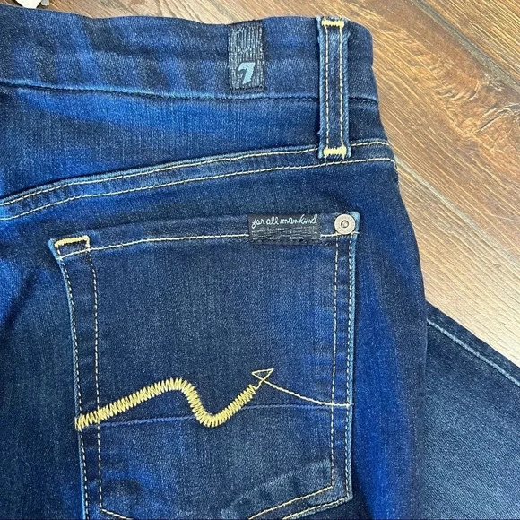 7 for all mankind Kimmie straight leg jeans SZ 28/6 - Picture 4 of 5
